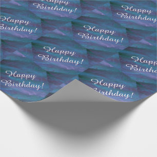 Papier Cadeau Bleu épigé Purple Turquoise Texas Storm Anniversai