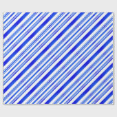 Papier Cadeau Bleu et blanc dégradé (Plat)