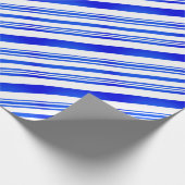 Papier Cadeau Bleu et blanc dégradé (Coin)