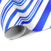 Papier Cadeau Bleu et blanc dégradé (Coin rond)