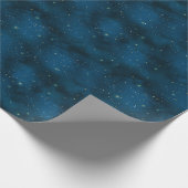 Papier Cadeau Bleu et blanc étoile céleste (Coin)
