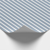 Papier Cadeau Bleu et blanc poussiéreux (Coin)