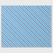 Papier Cadeau Bleu et Bleu Diagonal Peppermenthe (Plat)
