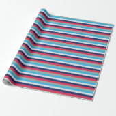 Papier Cadeau Bleu Et Bourgogne (Déroulé)