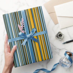 Papier Cadeau Bleu et jaune