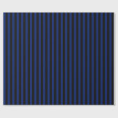 Papier Cadeau Bleu et noir bonbons rayés (Plat)