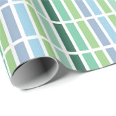 Papier Cadeau Bleu et vert (Coin rond)