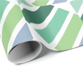 Papier Cadeau Bleu et vert (Coin rond)