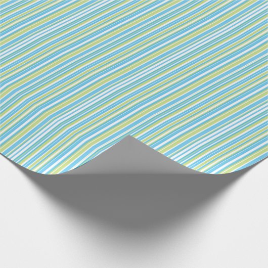 Papier Cadeau Bleu et vert citron (Coin)