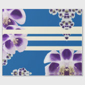 Papier cadeau bleu et violet, élégant (Plat)