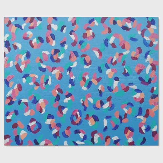 Papier Cadeau Bleu étoile (Plat)