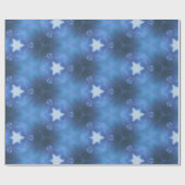 Papier cadeau bleu étoile (Plat)