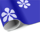 Papier Cadeau Bleu étoiles Simple Minimal (Coin rond)