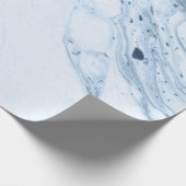 Papier Cadeau Bleu faux marbre (Coin)