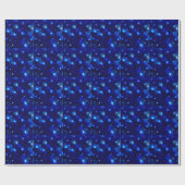 Papier Cadeau Bleu Galaxie étoile (Plat)