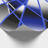 Papier Cadeau Bleu Gradient Couleur Remplir Mécanique Dessin Mos (Coin)