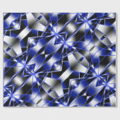 Papier Cadeau Bleu Gradient Couleur Remplir Mécanique Dessin Mos (Plat)