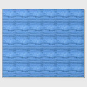 Papier Cadeau Bleu Granit motif marbre bleu pierre design (Plat)