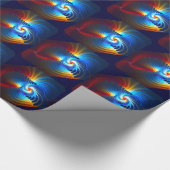 Papier Cadeau Bleu gravitationnel (Coin)