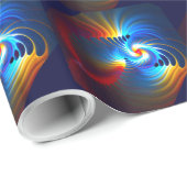 Papier Cadeau Bleu gravitationnel (Coin rond)