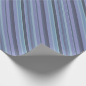 Papier Cadeau Bleu-gris bandes diagonales (Coin)
