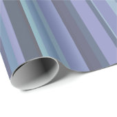 Papier Cadeau Bleu-gris, bandes horizontales (Coin rond)
