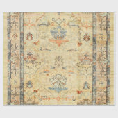 Papier Cadeau Bleu gris jaune Dusty Raffiné  (Plat)