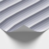 Papier Cadeau Bleu gris rayures (Coin)