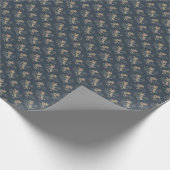 Papier Cadeau Bleu Historique (Coin)