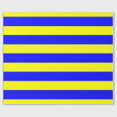 Papier Cadeau Bleu jaune Delta (Plat)
