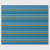 Papier Cadeau Bleu jaune et blanc (Plat)