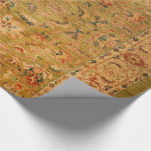 Papier Cadeau Bleu jaune perse vert  (Coin)