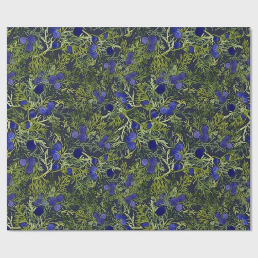 Papier Cadeau Bleu Juniper (Plat)