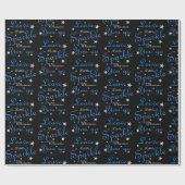 Papier Cadeau Bleu Laisser Un Peu Étincelant Inspirationnel (Plat)