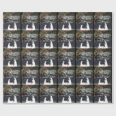 Papier Cadeau Bleu Lune Noël Nativité Enveloppe cadeau (Plat)