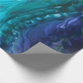 Papier Cadeau Bleu marbré violet (Coin)