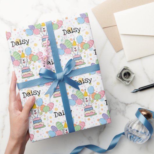 Papier Cadeau Bleu Merle Cheepadoodé Chien Anniversaire (Cadeaux)