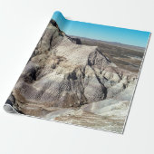 Papier Cadeau Bleu Mesa Badlands (Déroulé)