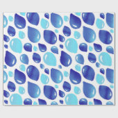 Papier Cadeau Bleu mou Motif de l'enfant (Plat)