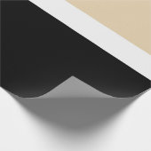 Papier Cadeau Bleu Noir Abstrait (Coin)