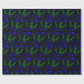 Papier Cadeau Bleu noir Vert simple Abstrait (Plat)