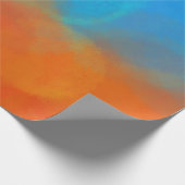 Papier Cadeau bleu orange (Coin)