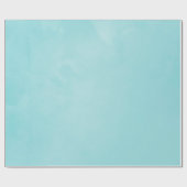 Papier Cadeau Bleu pastel à l'aquarelle (Plat)