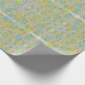 Papier Cadeau bleu pastel stars abstrait miroir d'art motif (Coin)