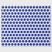 Papier Cadeau Bleu Polka Dot Pelouse Bowles, (Plat)