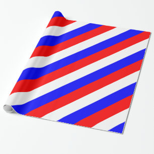 Papier Cadeau Bleu rouge - Drapeau russe