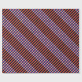 Papier Cadeau Bleu, rouge et crèmes (Plat)