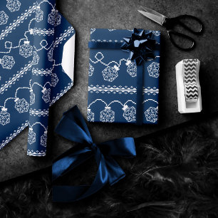 Papier Cadeau Bleu RPG   Imaginaire Tabletop Jeu