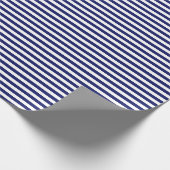 Papier Cadeau Bleu Sailor Stripe (petite échelle) (Coin)