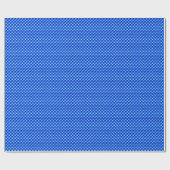 Papier Cadeau Bleu saphir, aspect émail, grille cloutée (Plat)